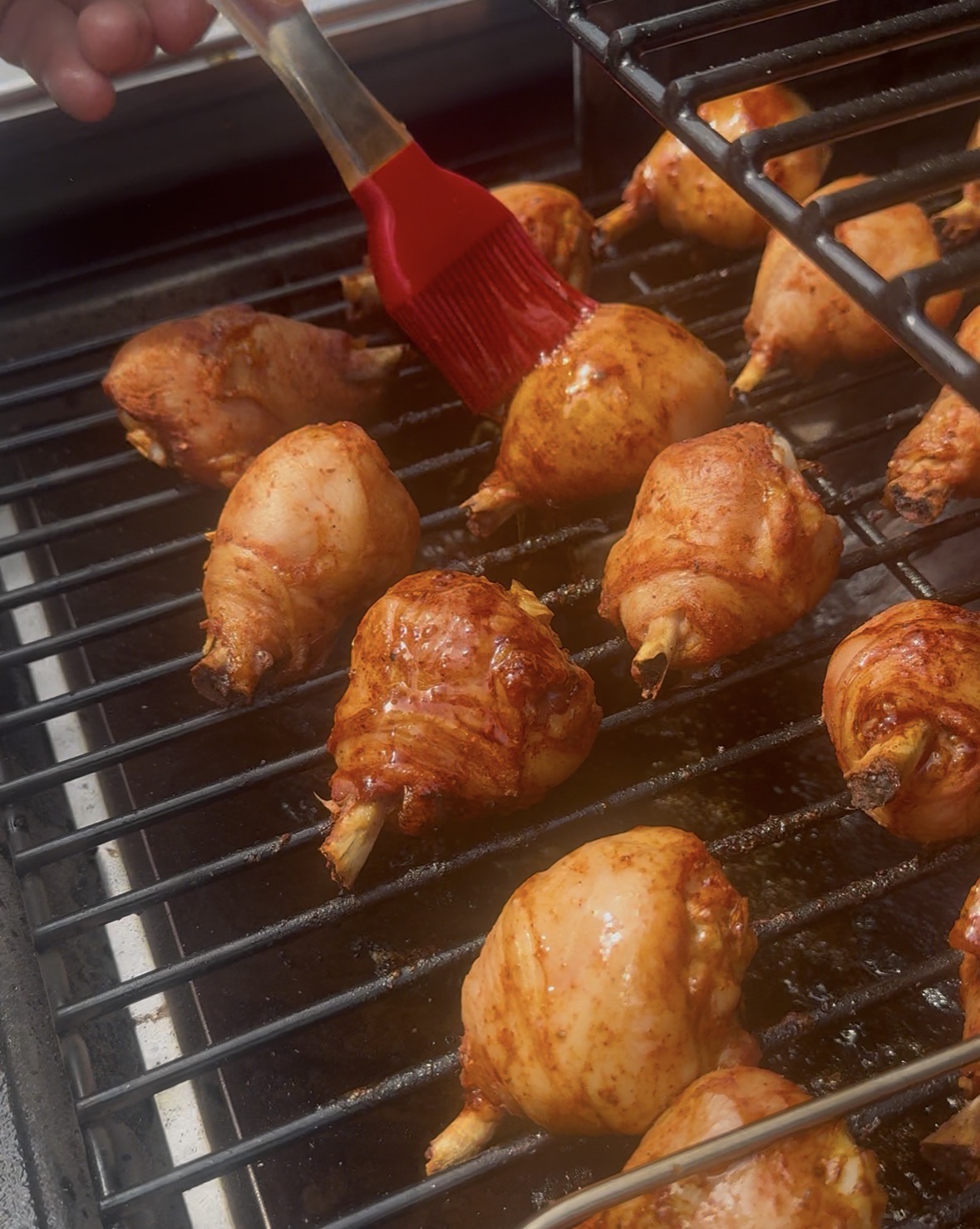 Pilons démanchés au pinceau